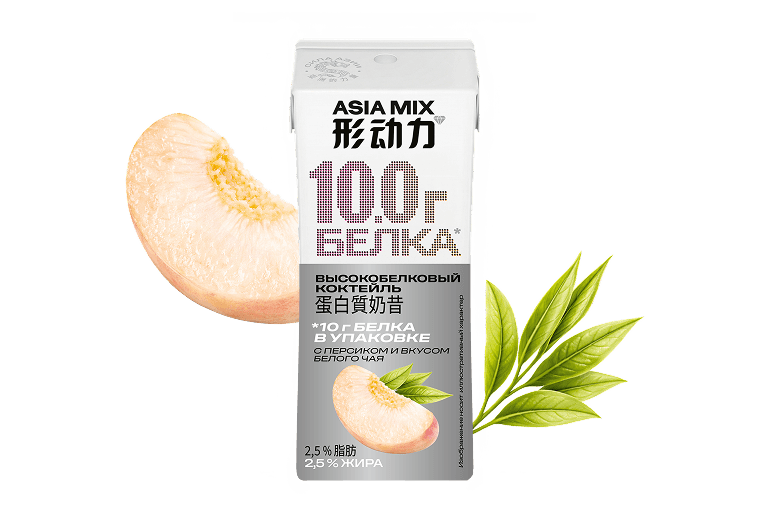 Коктейль с персиком и вкусом белого чая